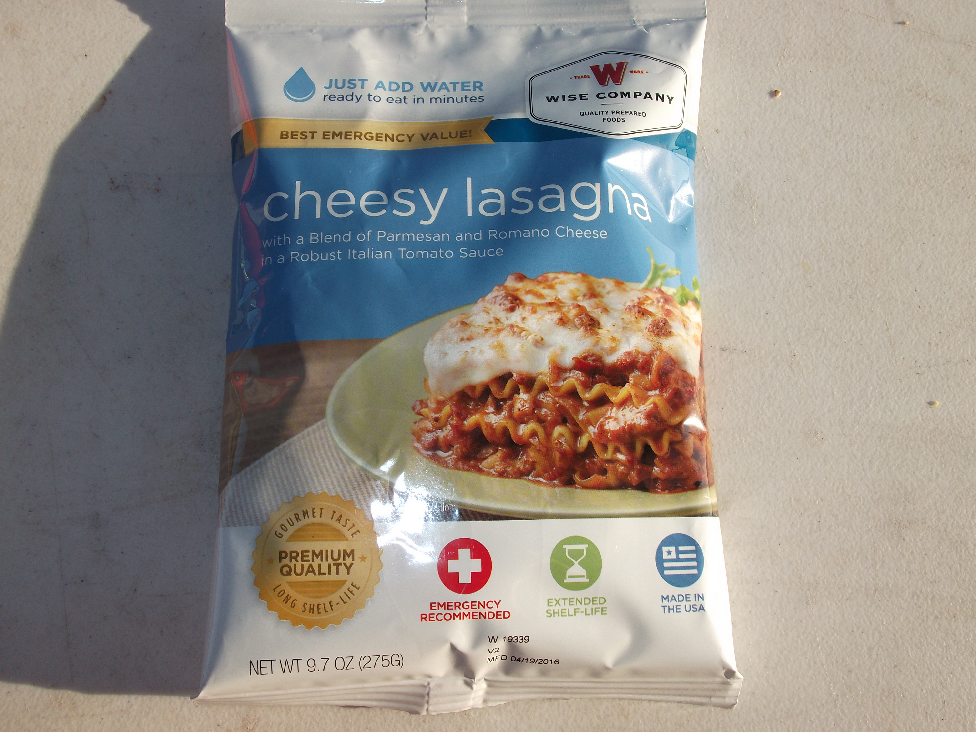 Wise Company Cheesy Lasagna Review