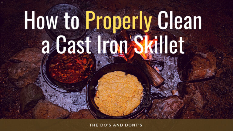 How to properly clean a cast iron skillet